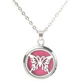 Silver Butterfly Fairy necklace